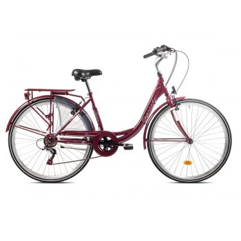   Capriolo Diana 6 sebességes női városi kerékpár 18" Bordó 2020