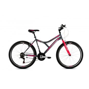   Capriolo Diavolo 600 26" női MTB kerékpár 17" Grafit-Rózsaszín 2020